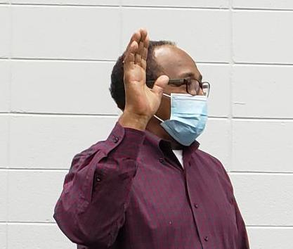 White sworn in to elections board